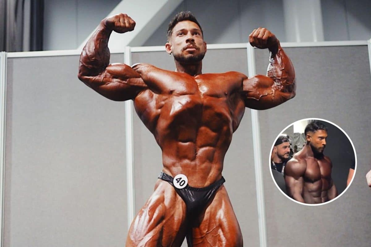 Vaza f&iacute;sico espetacular de Ramon Dino para o Mr. Olympia Brasil 2024