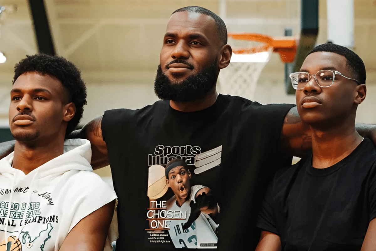 LeBron James abre o jogo sobre jogar com seu outro filho na NBA