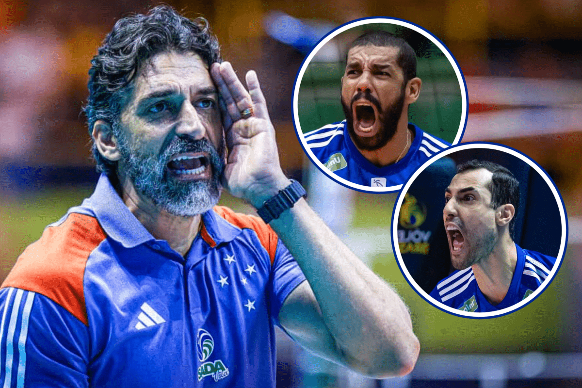 T&eacute;cnico do Sada Cruzeiro fala sobre Wallace e Douglas Souza no banco na final da Superliga